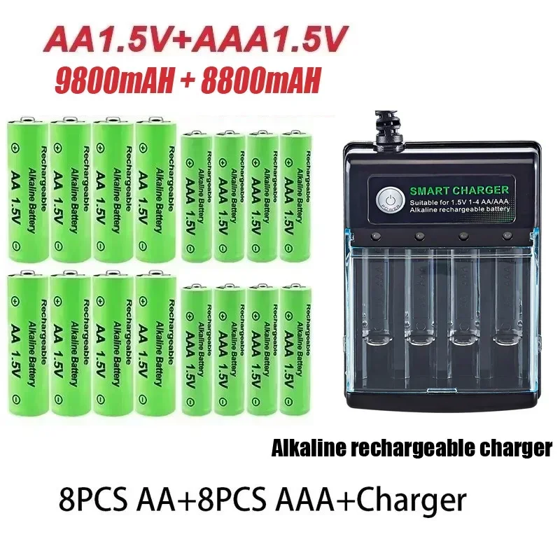Original Akku 1,5 V Aa 9800 Mah + Aaa 8800 Mah + Ladegerät Für Computer Uhr Radio Video Spiel Digital Kamera Aa Aaa Original Akku 1,5 V Aa 9800 Mah + Aaa 8800 Mah + Ladegerät Für Computer Uhr Radio Video Spiel Digital Kamera Aa Aaa - Image 14
