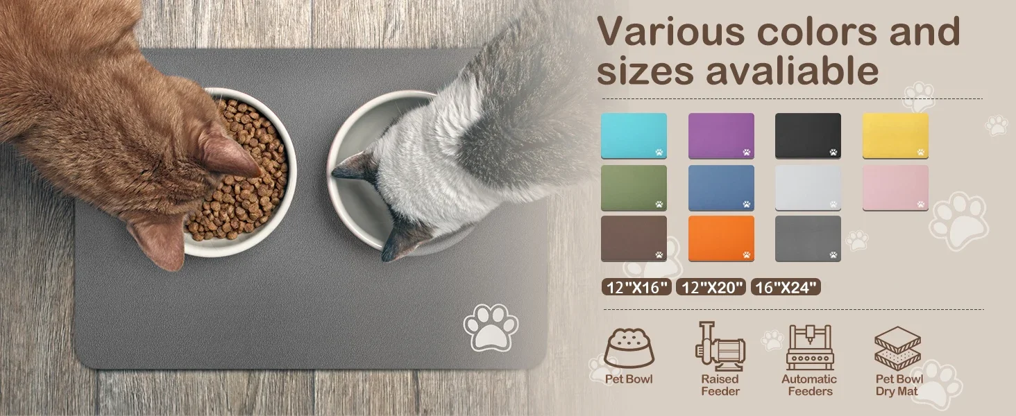 Pet Feeding Mat Absorbent Dog Cat Mat For Food And Water Easy To Clean Pet Placemats Quick Dry Dog Mat For Messy Drinkers Pet Feeding Mat Absorbent Dog Cat Mat For Food And Water Easy To Clean Pet Placemats Quick Dry Dog Mat For Messy Drinkers - Image 21