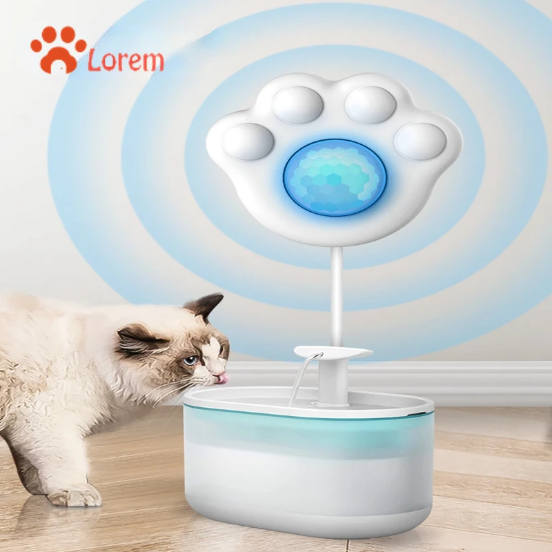 Wasserbrunnen-Sensor Für Katzen, Pfoteförmiger Pir-Bewegungssensor Für Alle Automatischen Wasserspender Für Haustiere Mit Usb-Schnittstelle Wasserbrunnen-Sensor Für Katzen, Pfoteförmiger Pir-Bewegungssensor Für Alle Automatischen Wasserspender Für Haustiere Mit Usb-Schnittstelle