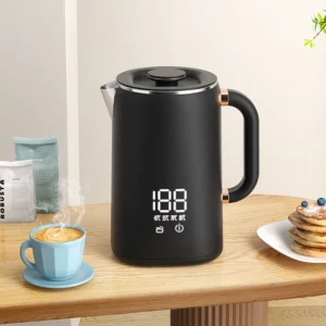 1,7 L Wasserkocher Haushalt Thermostat Wasserkocher Automatische Wärme Erhaltung Teekanne 304 Edelstahl Liner Gesundheit Topf 220 V
