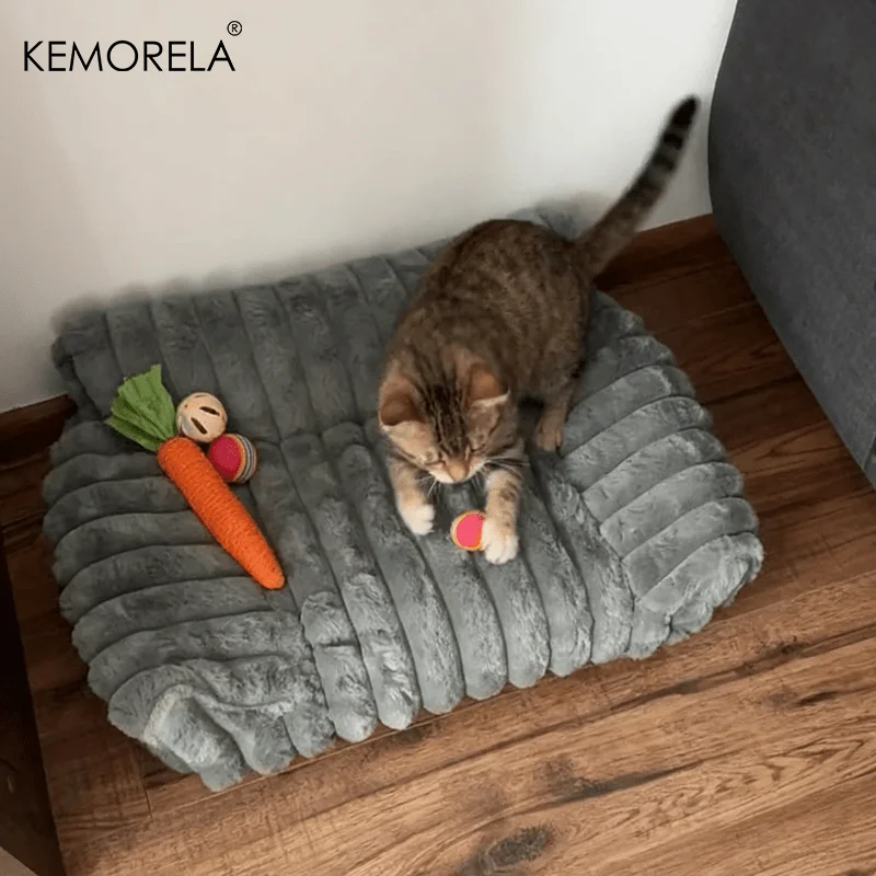 1Pcs Cat Sofa Bed-Soft Polyester Pet Bed With Striped Design, Breathable For All Seasons,Suitable For Small To Medium Cat 1Pcs Cat Sofa Bed-Soft Polyester Pet Bed With Striped Design, Breathable For All Seasons,Suitable For Small To Medium Cat - Image 5