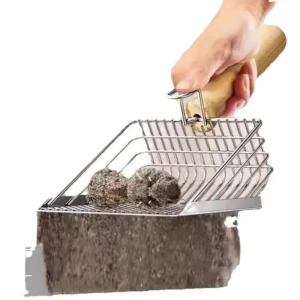 Katzenschaufel Edelstahl Holzgriff
