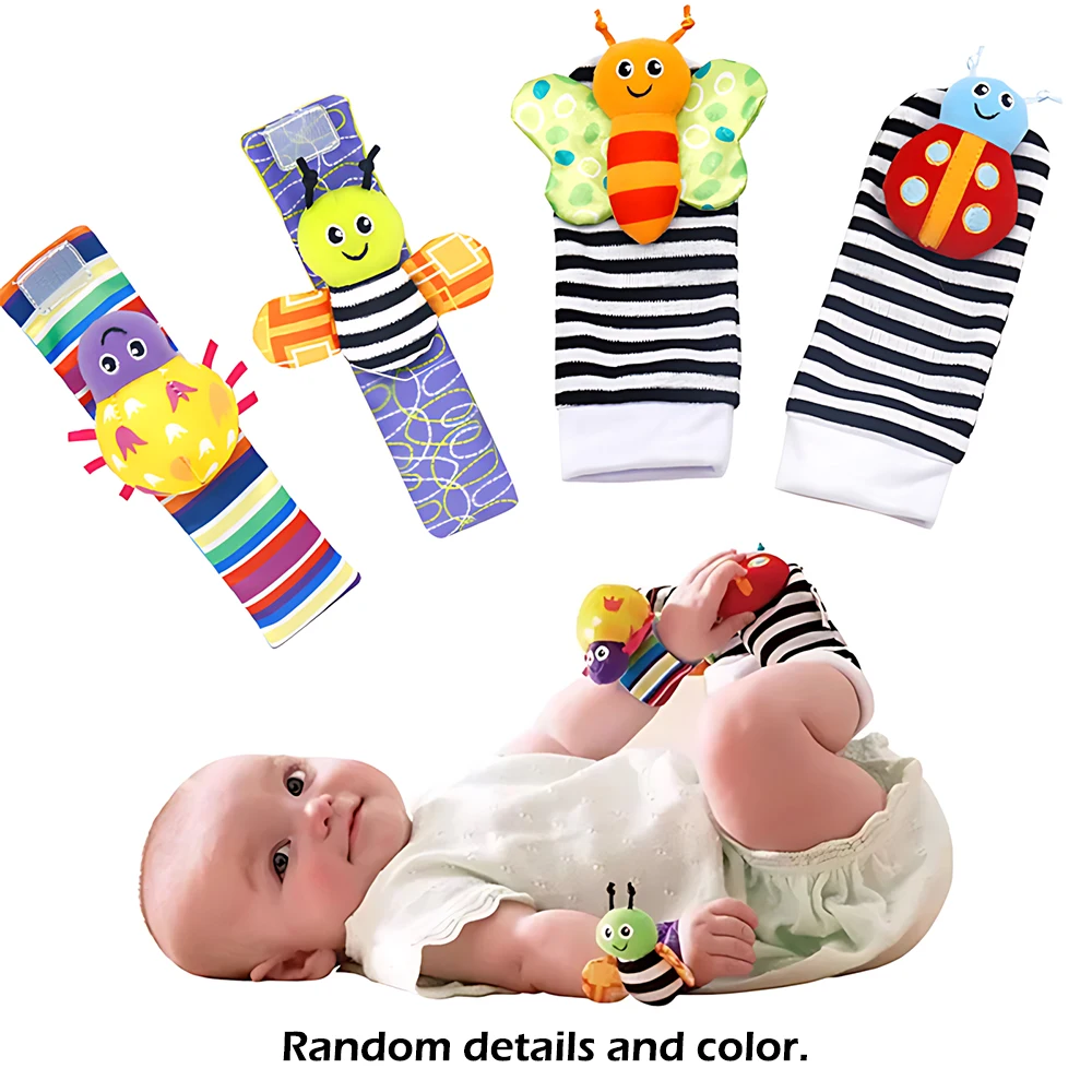 4Pcs Baby Rattle Toys Cute Stuffed Animals Wrist Rattle Foot Finder Socks 0~24 Months For Infant Boy Girl Newborn Gift 4Pcs Baby Rattle Toys Cute Stuffed Animals Wrist Rattle Foot Finder Socks 0~24 Months For Infant Boy Girl Newborn Gift - Image 14