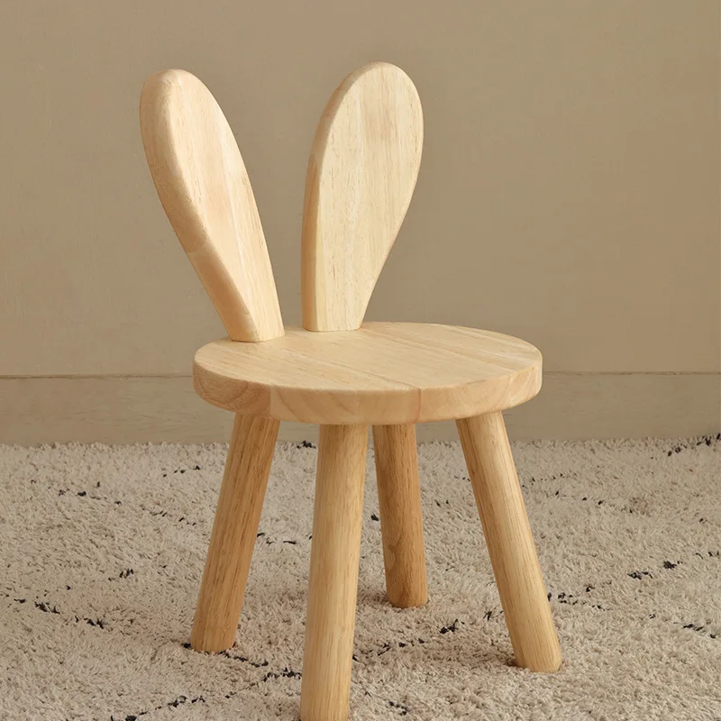 Creative All Solid Wood Small Stool Modern Shoe Stool Kindergarten Original Wood Color Stools Children'S Home Small Stools Creative All Solid Wood Small Stool Modern Shoe Stool Kindergarten Original Wood Color Stools Children'S Home Small Stools - Image 3