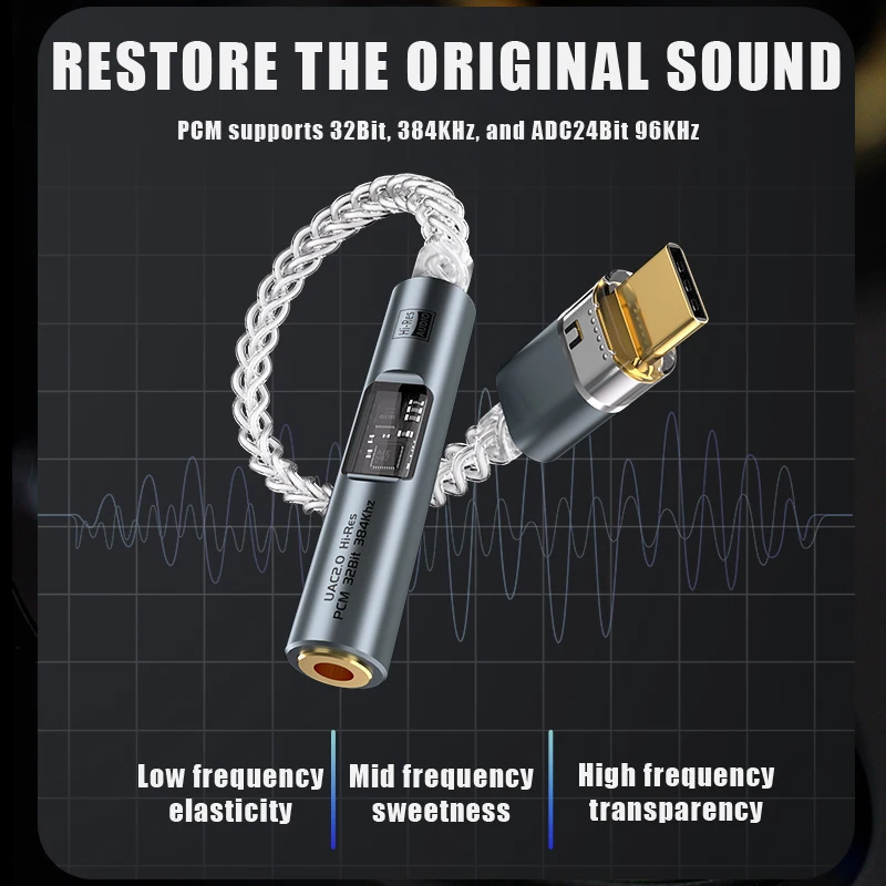 Usb-C Auf 3,5 Mm Klinke Dac – Hifi Kopfhöreradapter Mit Cx31993 Und Pcm 384 Khz Usb-C Auf 3,5 Mm Klinke Dac – Hifi Kopfhöreradapter Mit Cx31993 Und Pcm 384 Khz - Image 3