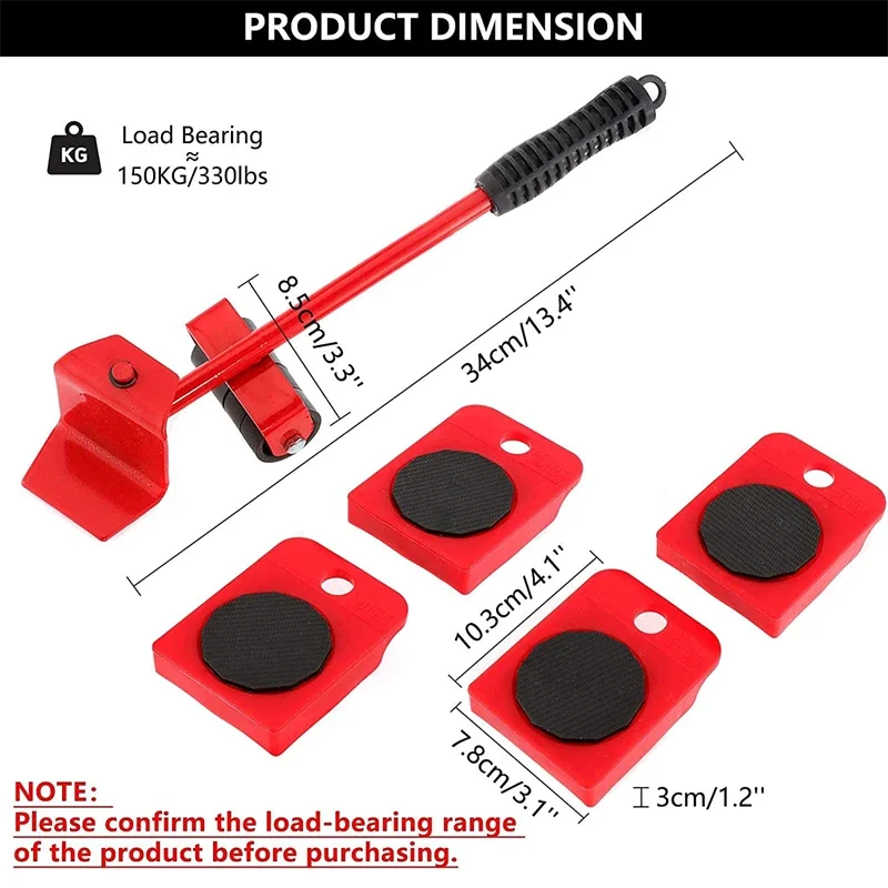 Heavy Furniture Casters Moves Furniture Tool Transport Shifter Moving Wheel Slider Remover Furniture Mover Lifting Roller Wheel Heavy Furniture Casters Moves Furniture Tool Transport Shifter Moving Wheel Slider Remover Furniture Mover Lifting Roller Wheel - Image 6