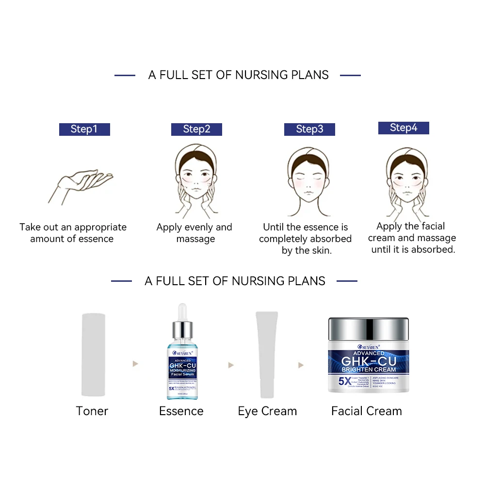 Suyarun Ghk-Cu Creme &Amp; Serum - Anti-Aging Gesichtspflege, Straffend Und Feuchtigkeitsspendend Für Alle Hauttypen, Geeignet Für Frauen. Suyarun Ghk-Cu Creme &Amp; Serum - Anti-Aging Gesichtspflege, Straffend Und Feuchtigkeitsspendend Für Alle Hauttypen, Geeignet Für Frauen. - Image 6