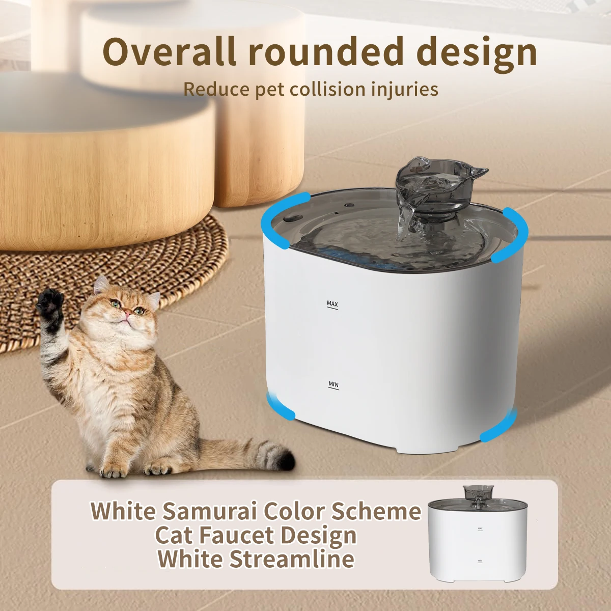 Katze Wasser Brunnen Auto Umlauf Filtring Katzen Hund Wasser Dispenser Usb Elektrische Stumm Pumpe Katze Ohr Haustier Katzen Trinkbrunnen Katze Wasser Brunnen Auto Umlauf Filtring Katzen Hund Wasser Dispenser Usb Elektrische Stumm Pumpe Katze Ohr Haustier Katzen Trinkbrunnen - Image 6