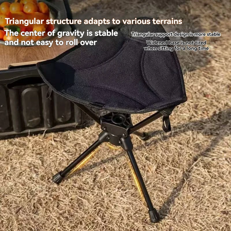 New Popular Outdoor Stool Folding Portable Triangular Stool Rotating Mazza Courtyard Subway Sketching Train Mazza Adjustable New Popular Outdoor Stool Folding Portable Triangular Stool Rotating Mazza Courtyard Subway Sketching Train Mazza Adjustable - Image 4