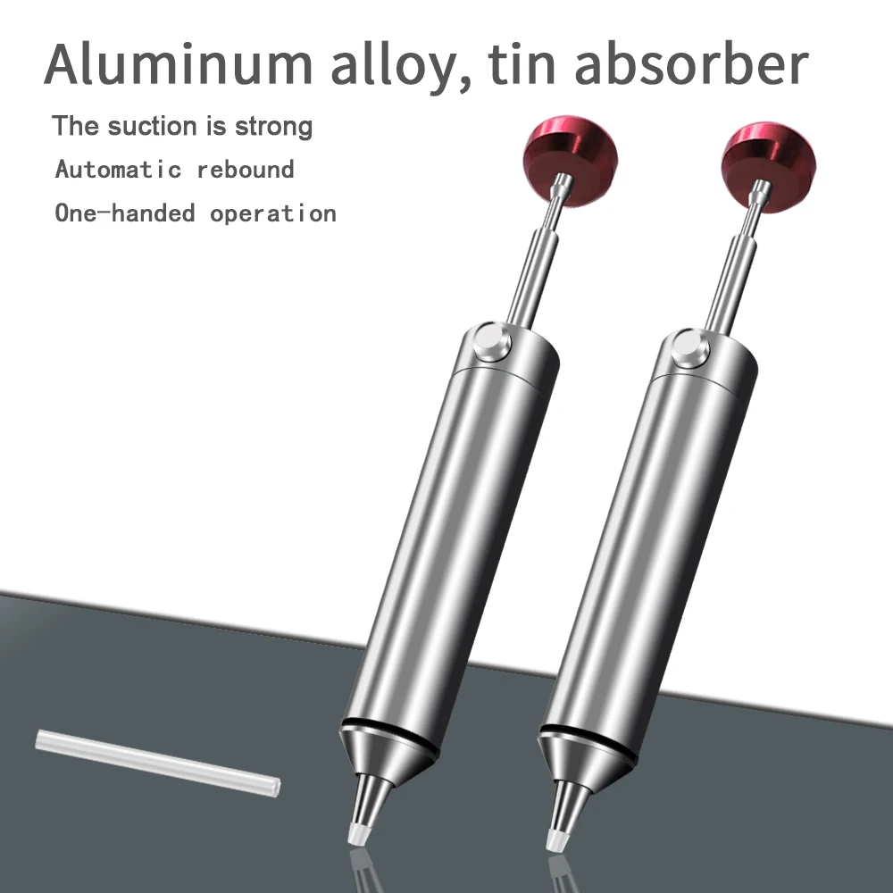 Ansiki Mjf-D9 Entlötpumpe Aus Aluminiumlegierung, Manuelle Vakuum-Zinnpumpe Für Pcb-Komponenten, Schweißreparatur-Werkzeug Ansiki Mjf-D9 Entlötpumpe Aus Aluminiumlegierung, Manuelle Vakuum-Zinnpumpe Für Pcb-Komponenten, Schweißreparatur-Werkzeug - Image 2