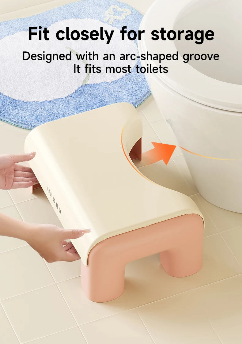 Uforu Toilet Stool Household Footstool Thickened Strong Anti-Slip Adult Squatting Aid Uforu Toilet Stool Household Footstool Thickened Strong Anti-Slip Adult Squatting Aid - Image 12