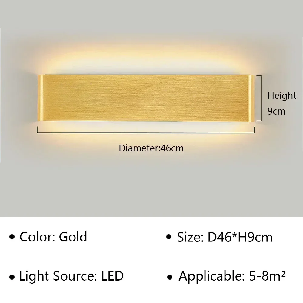 Moderne Led-Wandleuchte Für Nachttisch, Wohnzimmer, Treppen, Gang, Badezimmer, Heimdekoration, Wandleuchte, Innenbeleuchtung, Glanz Moderne Led-Wandleuchte Für Nachttisch, Wohnzimmer, Treppen, Gang, Badezimmer, Heimdekoration, Wandleuchte, Innenbeleuchtung, Glanz - Image 19