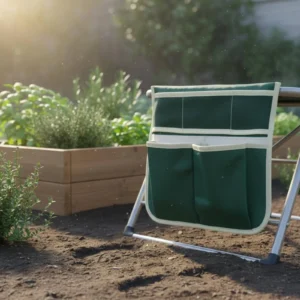 Faltbare Garten-Leinentaschen, Aufbewahrungstasche für Gartengeräte, Gartenhocker-Sitz, Zubehör, Hängetasche für die Arbeit auf dem Bauernhof im Freien