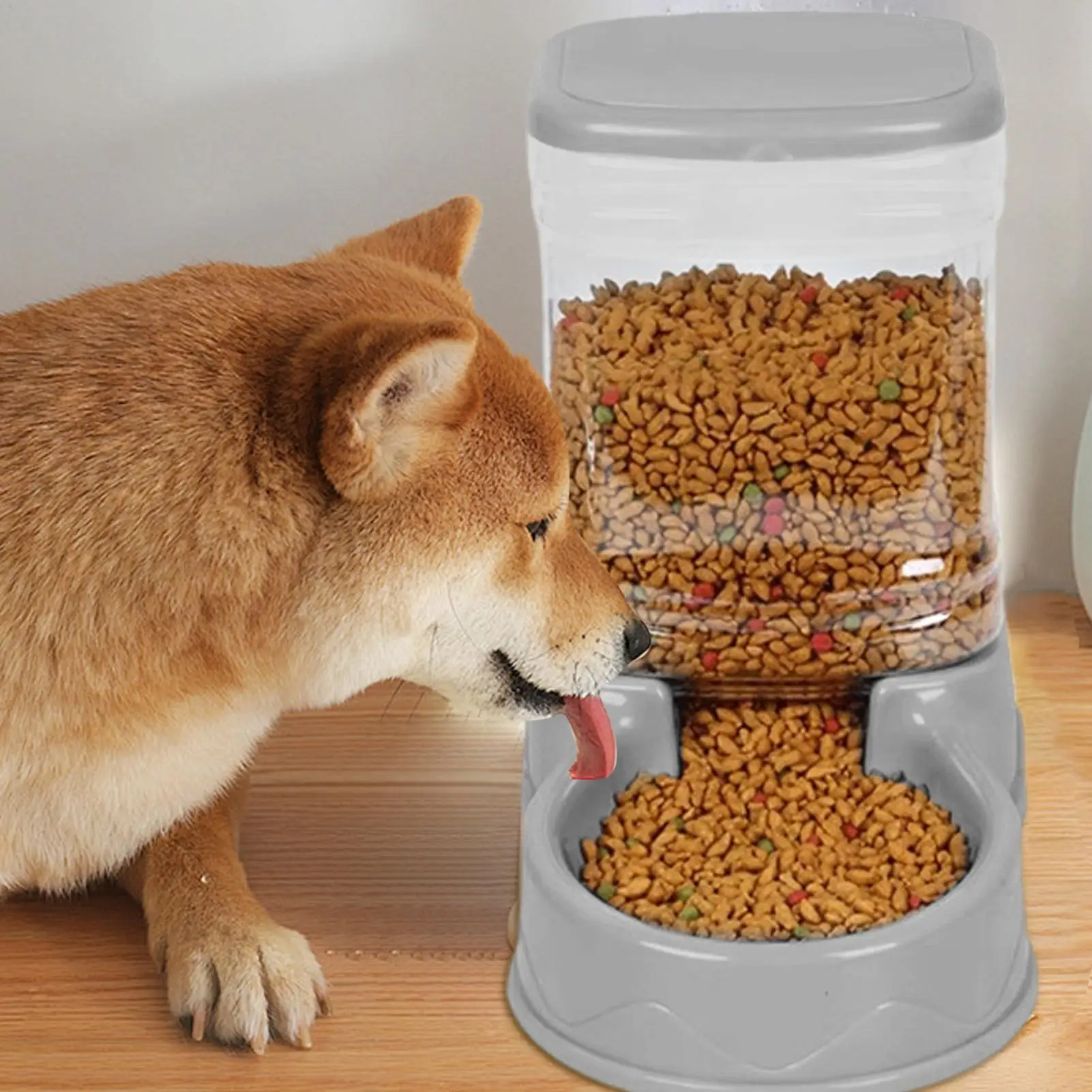 Cat Feeder For Dry Food Cat Waterer Food Feeder Large Capacity Automatic Dog And Cat Water Dispenser For Small To Medium Pets Cat Feeder For Dry Food Cat Waterer Food Feeder Large Capacity Automatic Dog And Cat Water Dispenser For Small To Medium Pets - Image 4