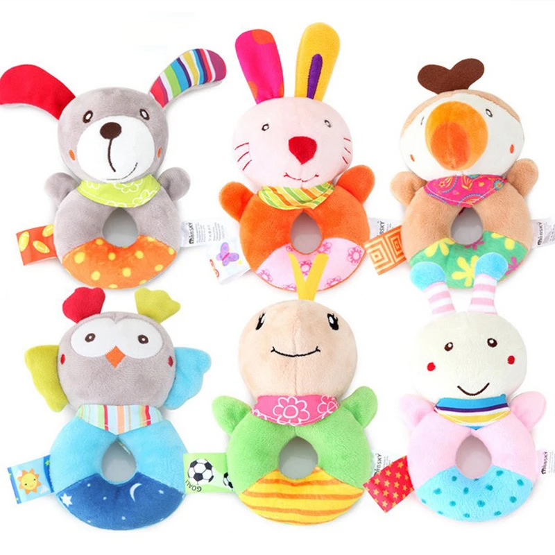 Baby Plush Rattle Cartoon Animals Crib Mobile Bed Bell Toys 0-12 Months Infant Toddler Early Educational Toy For Newborn Gifts Baby Plush Rattle Cartoon Animals Crib Mobile Bed Bell Toys 0-12 Months Infant Toddler Early Educational Toy For Newborn Gifts