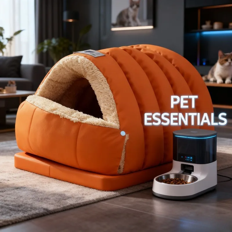 Winddichtes Warmes Katzenbett Halbgeschlossenes Winter-Hundebett Mit Lederbesatz Gemütliches Kleintiernest Für Kaltes Wetter Winddichtes Warmes Katzenbett Halbgeschlossenes Winter-Hundebett Mit Lederbesatz Gemütliches Kleintiernest Für Kaltes Wetter - Image 6