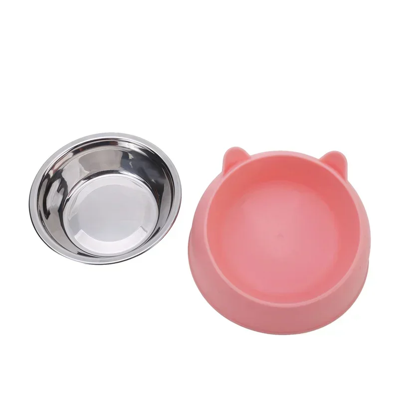 Edelstahl-Katzenfutternapf Mit Rutschfester Basis Niedliches Katzenohren-Design Erhöhter Futter- Und Wassernapf Für Hund Kätzchen Welpen Sicher Langlebig Edelstahl-Katzenfutternapf Mit Rutschfester Basis Niedliches Katzenohren-Design Erhöhter Futter- Und Wassernapf Für Hund Kätzchen Welpen Sicher Langlebig - Image 5