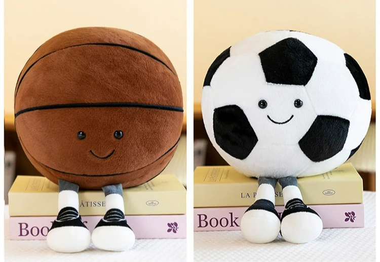 Plüschtiere Spaßige Sportarten Basketball Fußball Plüschtiere Für Kinderzimmer-Deko Kreative Dekorative Stoffpuppen Plüschtiere Spaßige Sportarten Basketball Fußball Plüschtiere Für Kinderzimmer-Deko Kreative Dekorative Stoffpuppen - Image 8