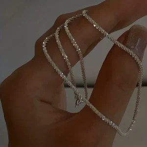 Heiße neue 40-75 cm 925 Sterling Silber Halskette 16-30 Zoll Originalität 2 MM String Kette für Frauen Mode Streetwear Schmuck Geschenke