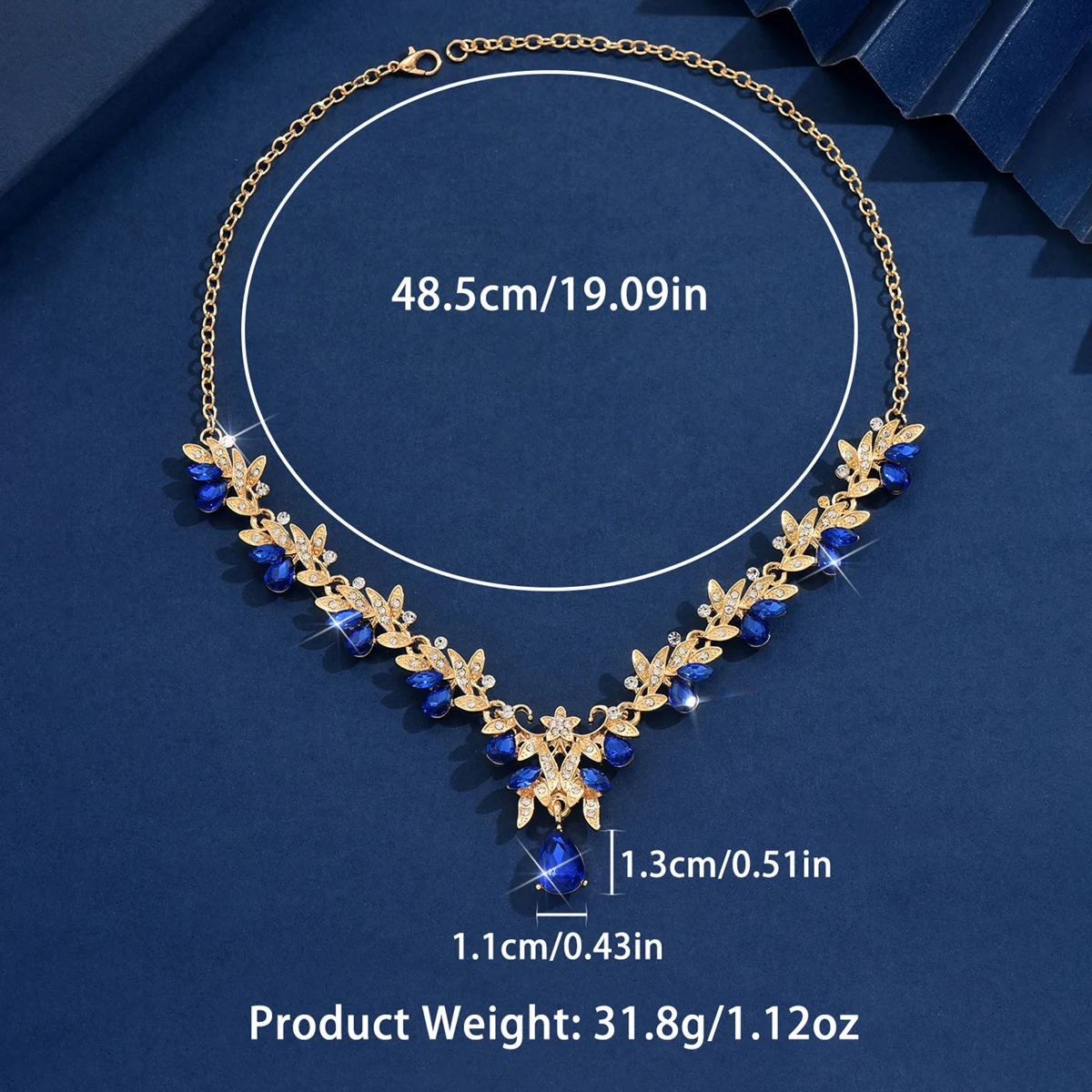 1 Stück Damenmode Geometrischer Wassertropfen Anhänger Halskette Schmuck Geeignet Für Datum, Party, Festival Geschenk-2168 1 Stück Damenmode Geometrischer Wassertropfen Anhänger Halskette Schmuck Geeignet Für Datum, Party, Festival Geschenk-2168 - Image 6