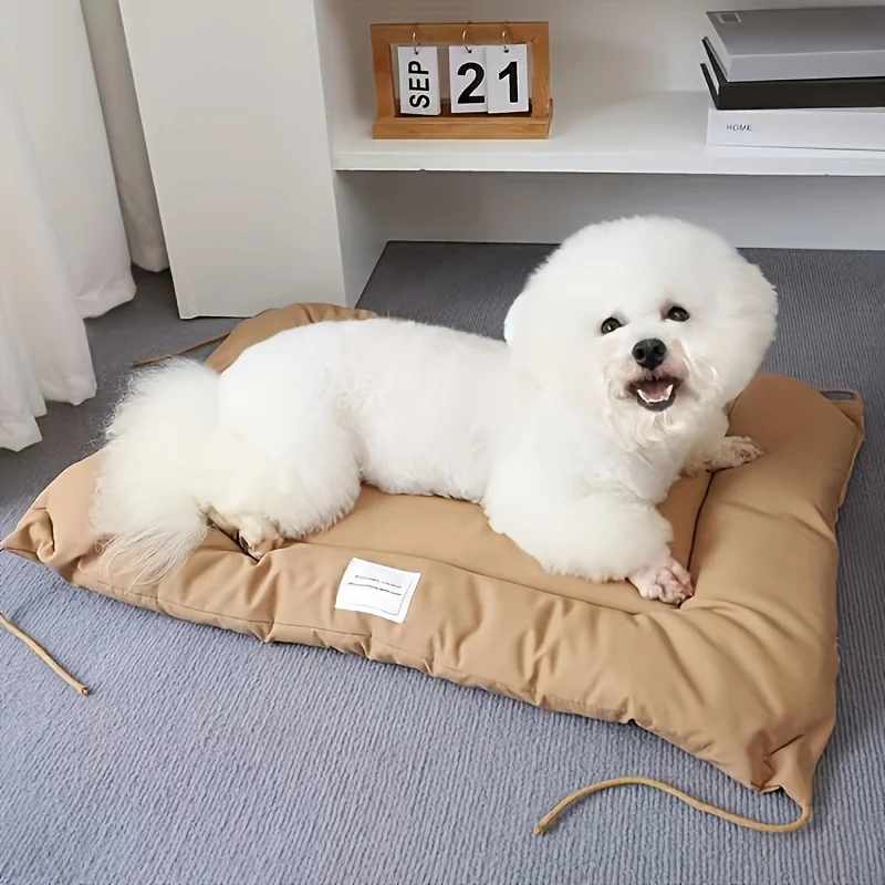 Cozy &Amp; Durable Pet Bed For Small To Medium Dogs And Cats Soft Durable Polyester Easy To Clean Store Four Corners For Easy Tying Cozy &Amp; Durable Pet Bed For Small To Medium Dogs And Cats Soft Durable Polyester Easy To Clean Store Four Corners For Easy Tying
