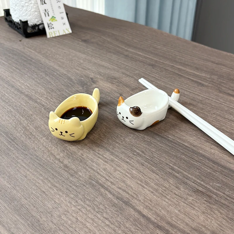 Seasoning Dish Cute Cat Ceramic Seasoning Dipping Dish Chopstick Holder Creative Plate Snack Seasoning Dish Ceramic Plate Home Seasoning Dish Cute Cat Ceramic Seasoning Dipping Dish Chopstick Holder Creative Plate Snack Seasoning Dish Ceramic Plate Home - Image 13