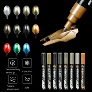 Metallic-Marker, Farbstifte für Mech-Malerei, goldener Farbmarkierungsstift, silbriger reflektierender Farbmodell-Markierungsstift