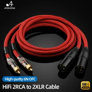 HiFi RCA auf XLR Kabel 6N OFC Buchse/Stecker XLR auf RCA Audio Kabel für Mixer Verstärker Mikrofon Adapter kabel