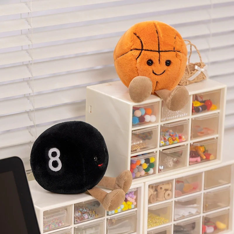 Entzückende Basketball-Fußball-Tennis-Baseball-Billard-Plüschtiere, Weiche Gefüllte Bälle, Kissen, Weihnachts- Und Geburtstagsgeschenke Für Jungen Entzückende Basketball-Fußball-Tennis-Baseball-Billard-Plüschtiere, Weiche Gefüllte Bälle, Kissen, Weihnachts- Und Geburtstagsgeschenke Für Jungen - Image 4