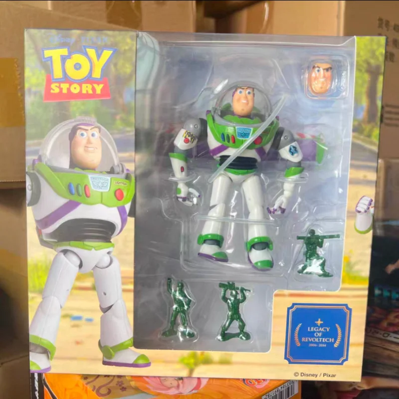 Auf Lager Original Revoltech Toy Story Woody Buzz Lightyear Actionfigur 1/12 Sammlerstück Bewegliche Gelenkmodell-Puppe Ornament Geschenk Auf Lager Original Revoltech Toy Story Woody Buzz Lightyear Actionfigur 1/12 Sammlerstück Bewegliche Gelenkmodell-Puppe Ornament Geschenk - Image 7