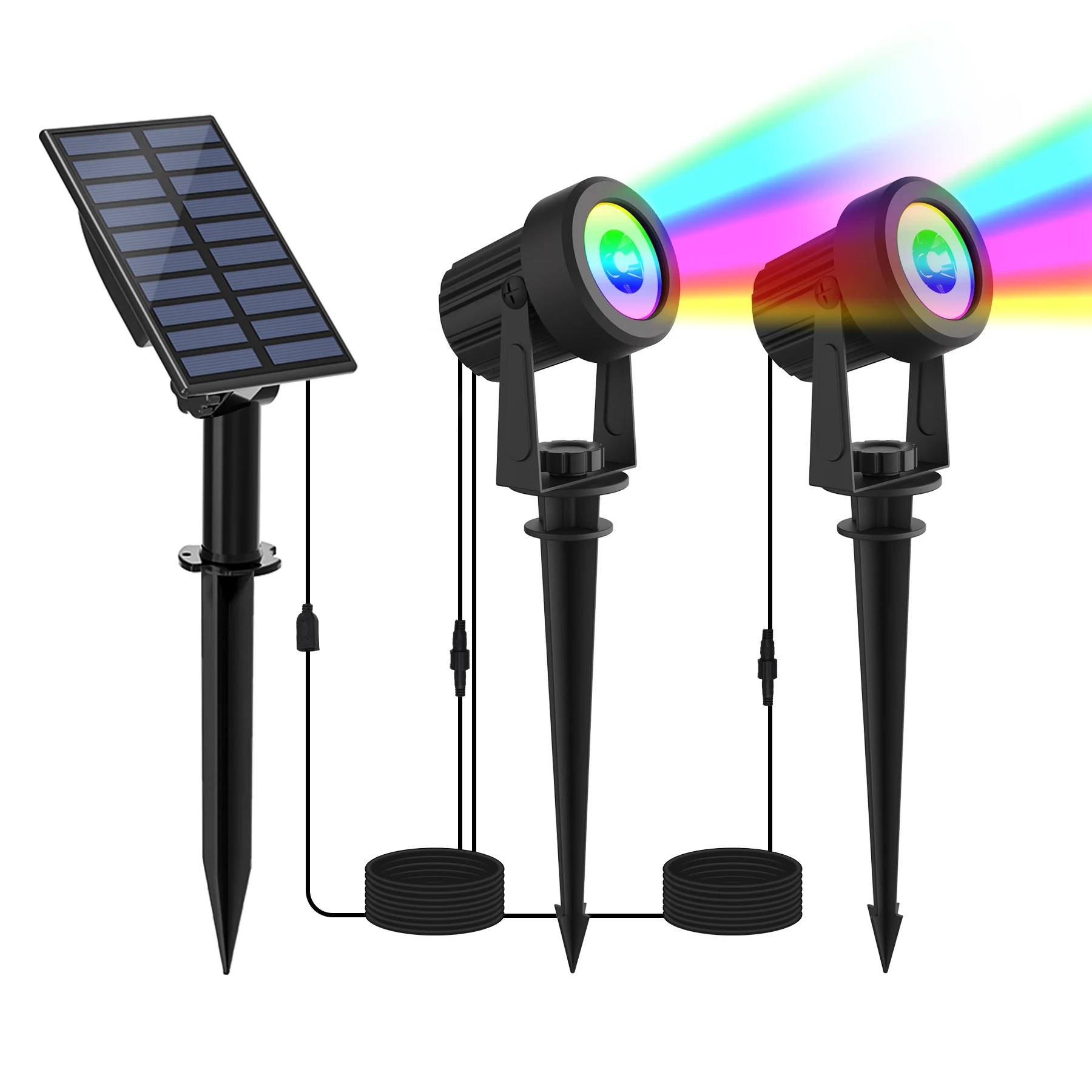 Rgb Solarstrahler Ip65 – Wasserdichte Gartenbeleuchtung Für Weihnachten, Halloween Und Partys Rgb Solarstrahler Ip65 – Wasserdichte Gartenbeleuchtung Für Weihnachten, Halloween Und Partys - Image 7