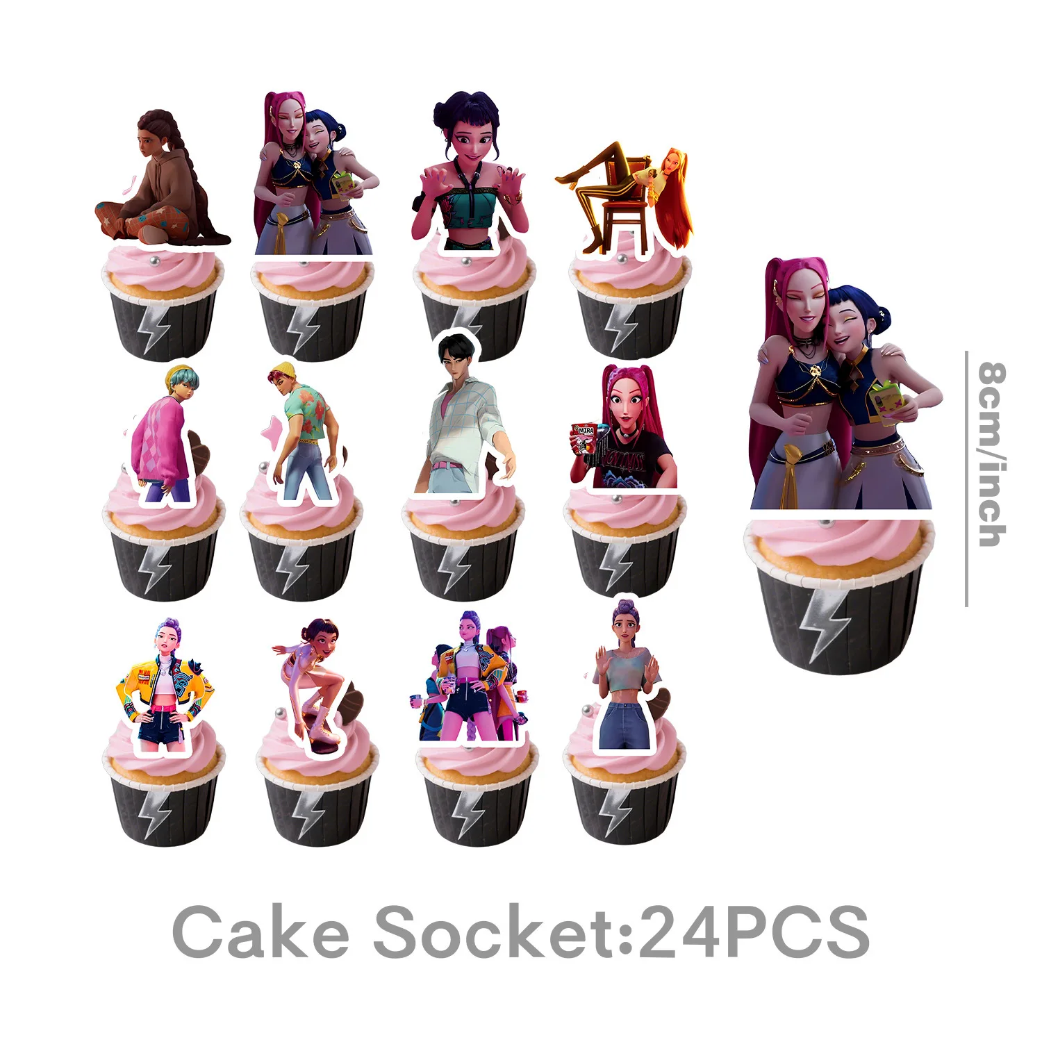 Kawaii K-Pop Gruppen-Thema Geburtstagsparty-Dekoration, Heimparty-Geschirr, Pappteller, Pappbecher, Banner, Servietten, Großhandel Neu Kawaii K-Pop Gruppen-Thema Geburtstagsparty-Dekoration, Heimparty-Geschirr, Pappteller, Pappbecher, Banner, Servietten, Großhandel Neu - Image 23