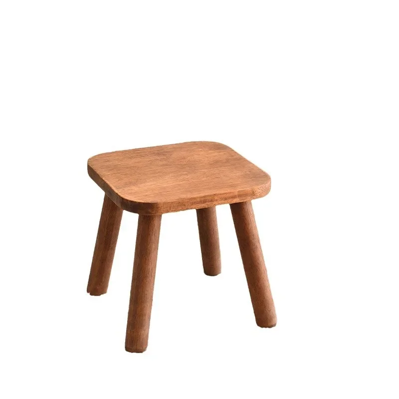 Multifunctional Solid Wood Stool Stackable Design Indoor Living Room Dining Seat Bench Multifunctional Solid Wood Stool Stackable Design Indoor Living Room Dining Seat Bench