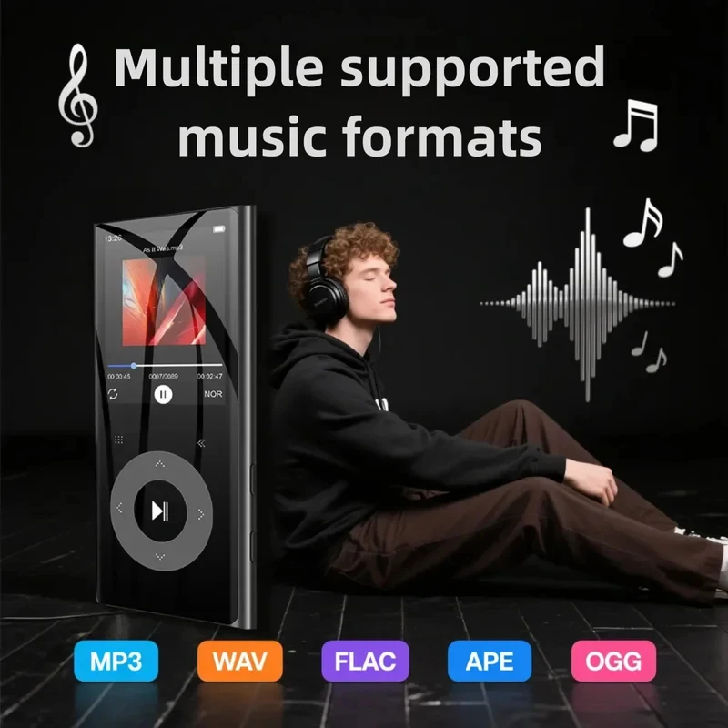 Tragbarer Mp4-Musikplayer 2,4 Zoll Mit Bluetooth, Fm-Radio &Amp; Lautsprecher – Musikplayer Für Studenten, Schule &Amp; Freizeit Tragbarer Mp4-Musikplayer 2,4 Zoll Mit Bluetooth, Fm-Radio &Amp; Lautsprecher – Musikplayer Für Studenten, Schule &Amp; Freizeit - Image 2