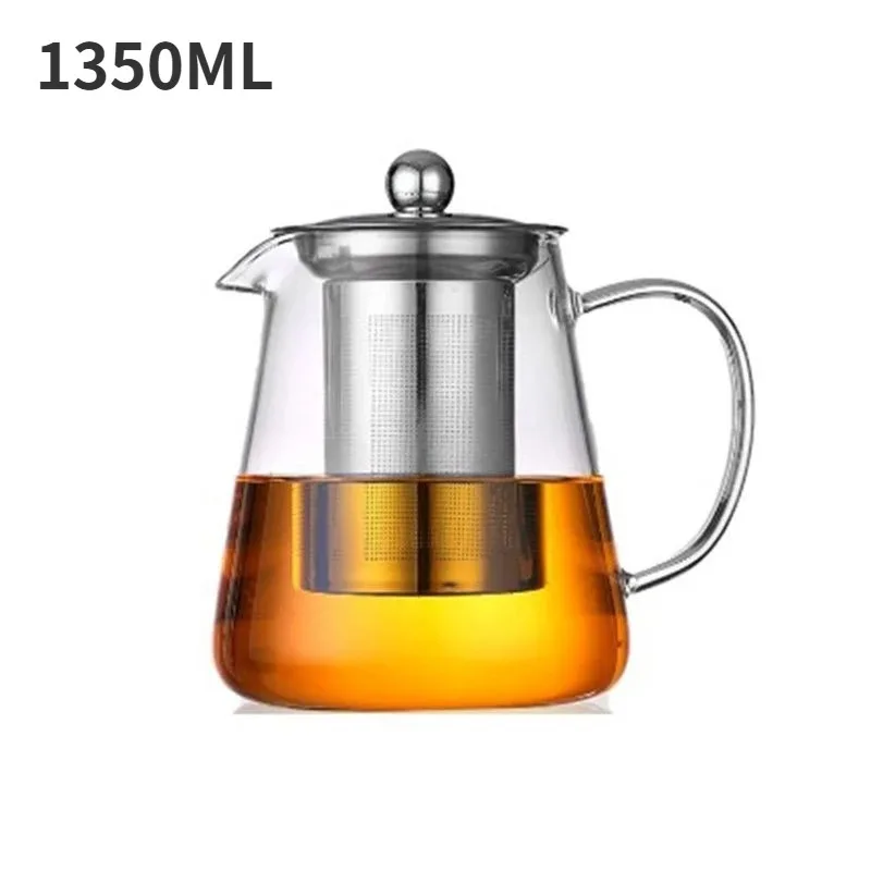 1Pc Glas Teekanne Hitzebeständige Borosilikat Klar Tee Wasserkocher Mit Abnehmbare Edelstahl Infuser Wasserkocher Kung Fu Teegeschirr Set 1Pc Glas Teekanne Hitzebeständige Borosilikat Klar Tee Wasserkocher Mit Abnehmbare Edelstahl Infuser Wasserkocher Kung Fu Teegeschirr Set - Image 6