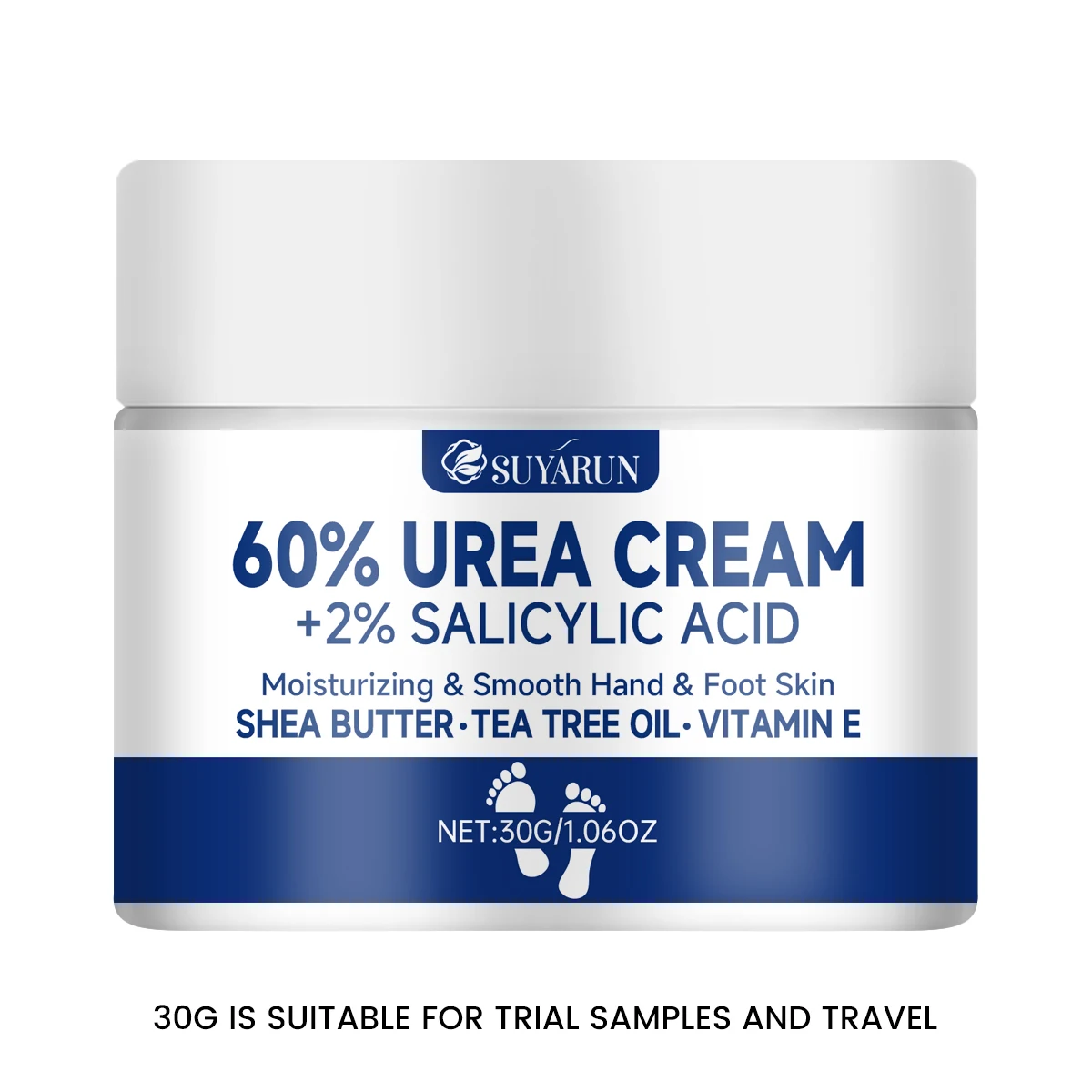Suyarun 60 % Harnstoff-Fußcreme Für Rissige Fersen Und Trockene Haut – Intensive Feuchtigkeitsspendende Behandlung, Hornhautentferner, Diabetische Fußpflege. Suyarun 60 % Harnstoff-Fußcreme Für Rissige Fersen Und Trockene Haut – Intensive Feuchtigkeitsspendende Behandlung, Hornhautentferner, Diabetische Fußpflege. - Image 8