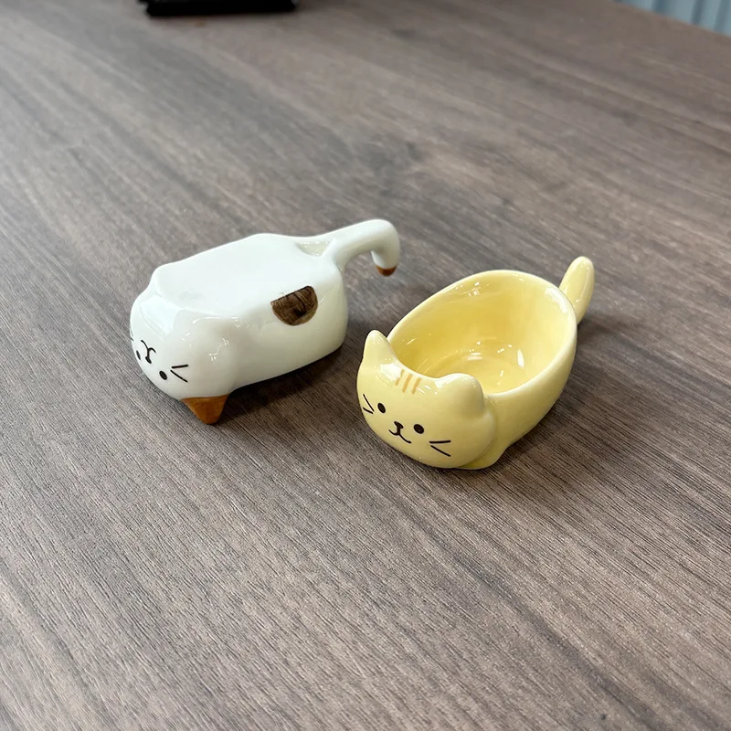 Seasoning Dish Cute Cat Ceramic Seasoning Dipping Dish Chopstick Holder Creative Plate Snack Seasoning Dish Ceramic Plate Home Seasoning Dish Cute Cat Ceramic Seasoning Dipping Dish Chopstick Holder Creative Plate Snack Seasoning Dish Ceramic Plate Home - Image 5