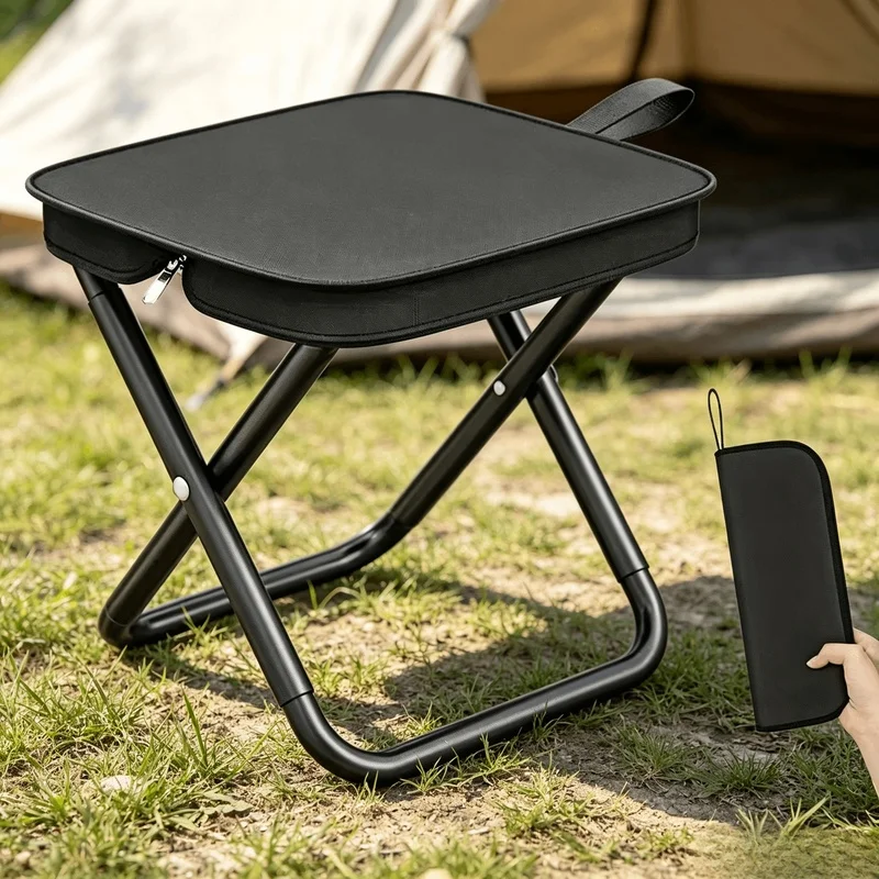 Lightweight Portable Folding Stool, Foldable Seat For Fishing Hiking Travel Indoor Outdoor Camping Lightweight Portable Folding Stool, Foldable Seat For Fishing Hiking Travel Indoor Outdoor Camping