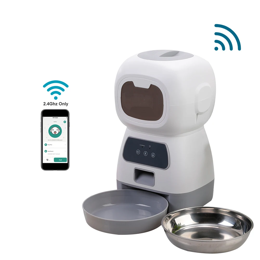 3,5 L Automatischer Futterspender Für Haustiere Für Katzen, Wifi, Smart Swirl, Langsamer Hundefutterspender Mit Diktiergerät, Große Kapazität, Timing-Katzenfutterspender 3,5 L Automatischer Futterspender Für Haustiere Für Katzen, Wifi, Smart Swirl, Langsamer Hundefutterspender Mit Diktiergerät, Große Kapazität, Timing-Katzenfutterspender - Image 7