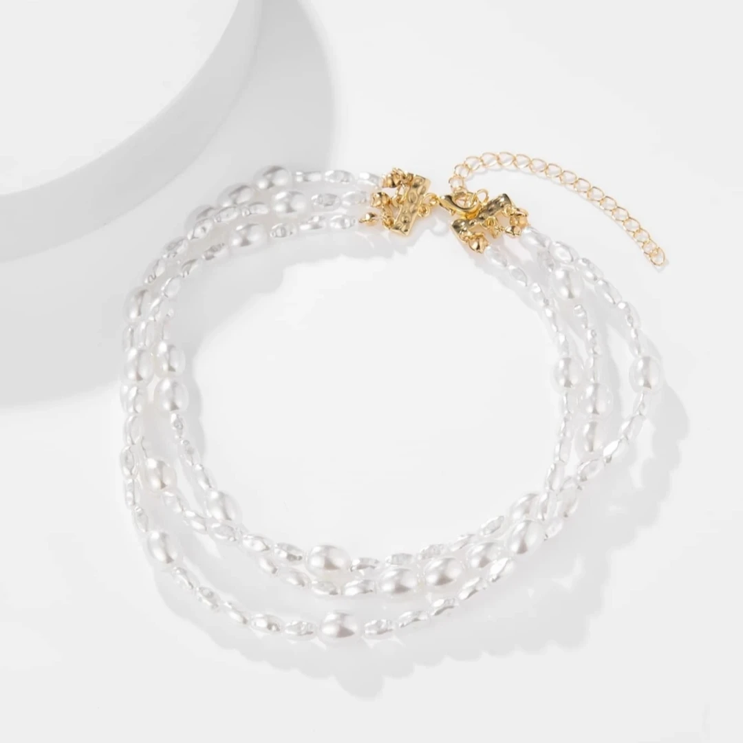 2024 Neue Einfache Barock Imitation Perle Kette Choker Halskette Elegante Temperament Perlen Halskette Frauen Hochzeit Schmuck 2024 Neue Einfache Barock Imitation Perle Kette Choker Halskette Elegante Temperament Perlen Halskette Frauen Hochzeit Schmuck - Image 6