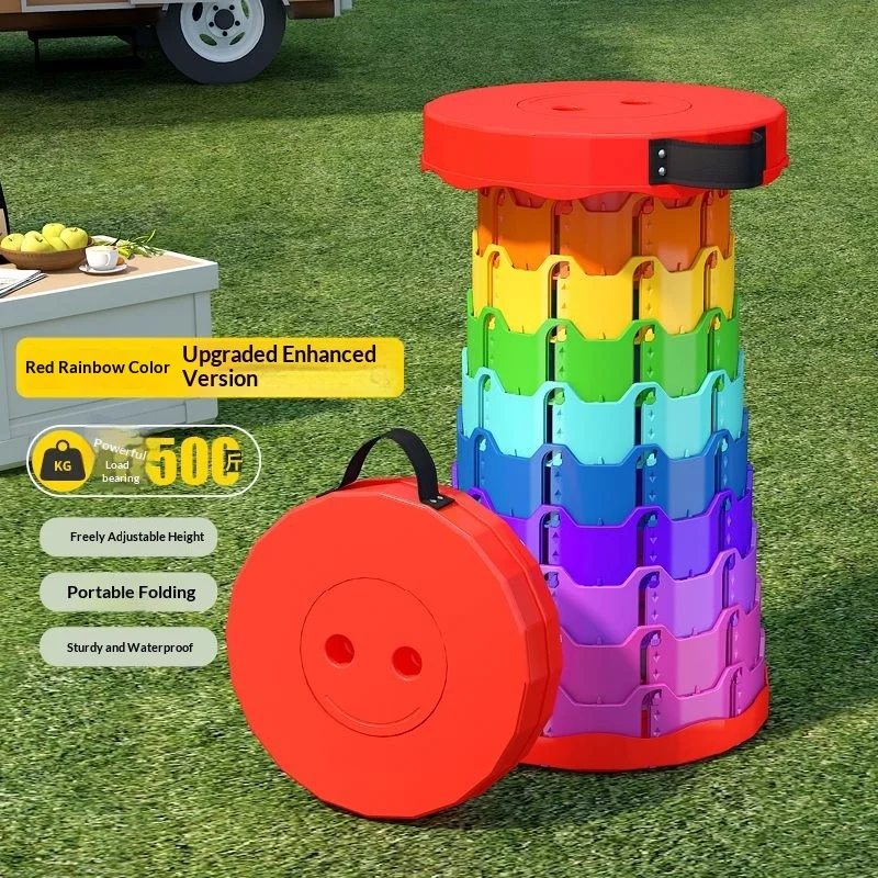 Upgraded Foldable Stool Thickened, Portable Collapsible Stool Retractable Stool For Fishing, Hiking Tours, Bbq, Parties, Outdoor Upgraded Foldable Stool Thickened, Portable Collapsible Stool Retractable Stool For Fishing, Hiking Tours, Bbq, Parties, Outdoor - Image 8