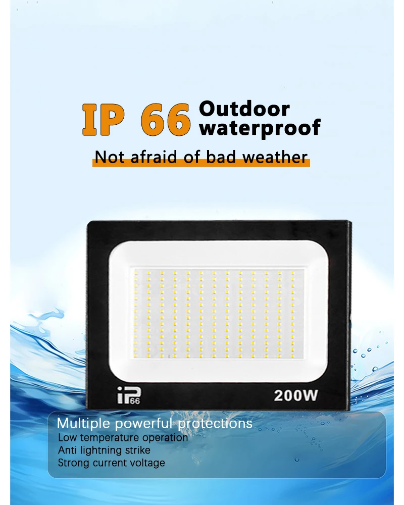 Outdoor Led Strahler Ip66 – 10–200W Flutlicht Für Garten, Hof, Veranda Und Wege Outdoor Led Strahler Ip66 – 10–200W Flutlicht Für Garten, Hof, Veranda Und Wege - Image 5