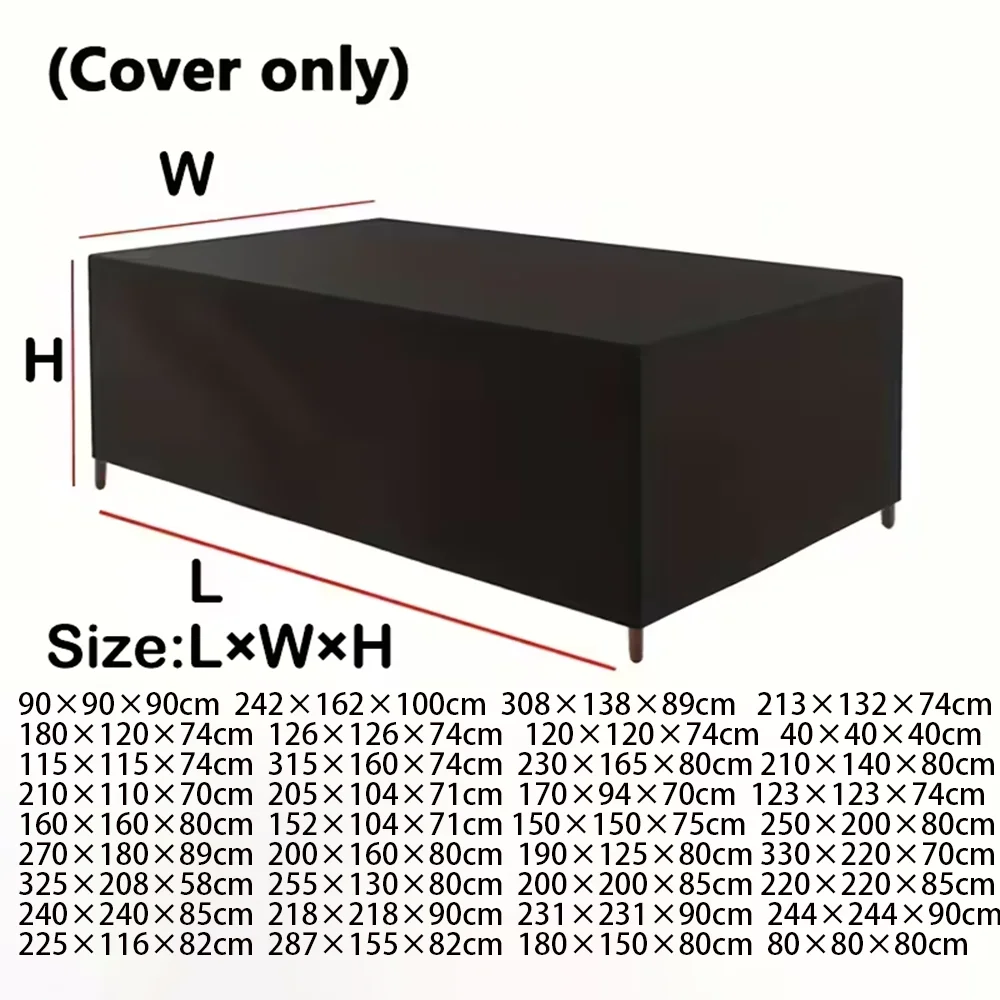 Outdoor Patio Dust Cover Garden Furniture 210D Polyester All Purpose Covers Garden Waterproof Cover Outdoor Patio Dust Cover Garden Furniture 210D Polyester All Purpose Covers Garden Waterproof Cover