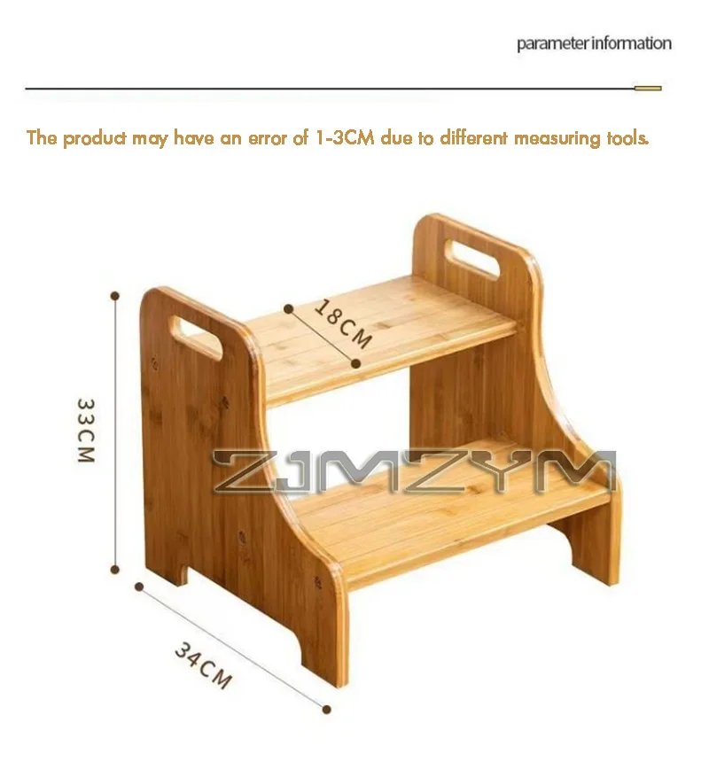 Solid Wood 2 Step Footstool Sturdy Kitchen Ladder Compact Stair Steps For Home Use Up To Washer Shoe Changing Stool Solid Wood 2 Step Footstool Sturdy Kitchen Ladder Compact Stair Steps For Home Use Up To Washer Shoe Changing Stool - Image 21