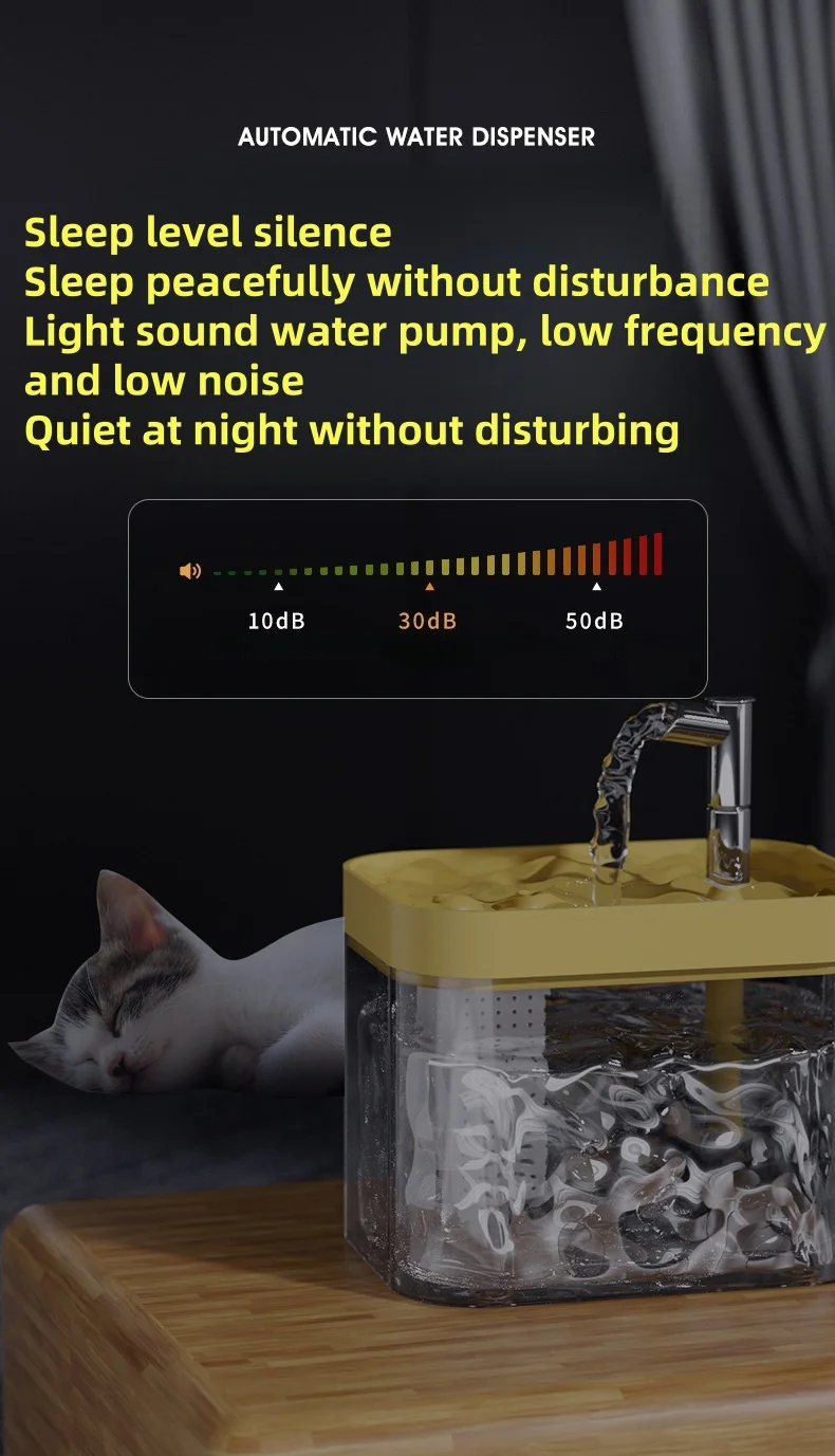 1.5L Cat Water Circulation Fountain Auto Filter Pet Cat Drinker Usb Dog Water Basin Feeding Bowl Pet Supplies 1.5L Cat Water Circulation Fountain Auto Filter Pet Cat Drinker Usb Dog Water Basin Feeding Bowl Pet Supplies - Image 18