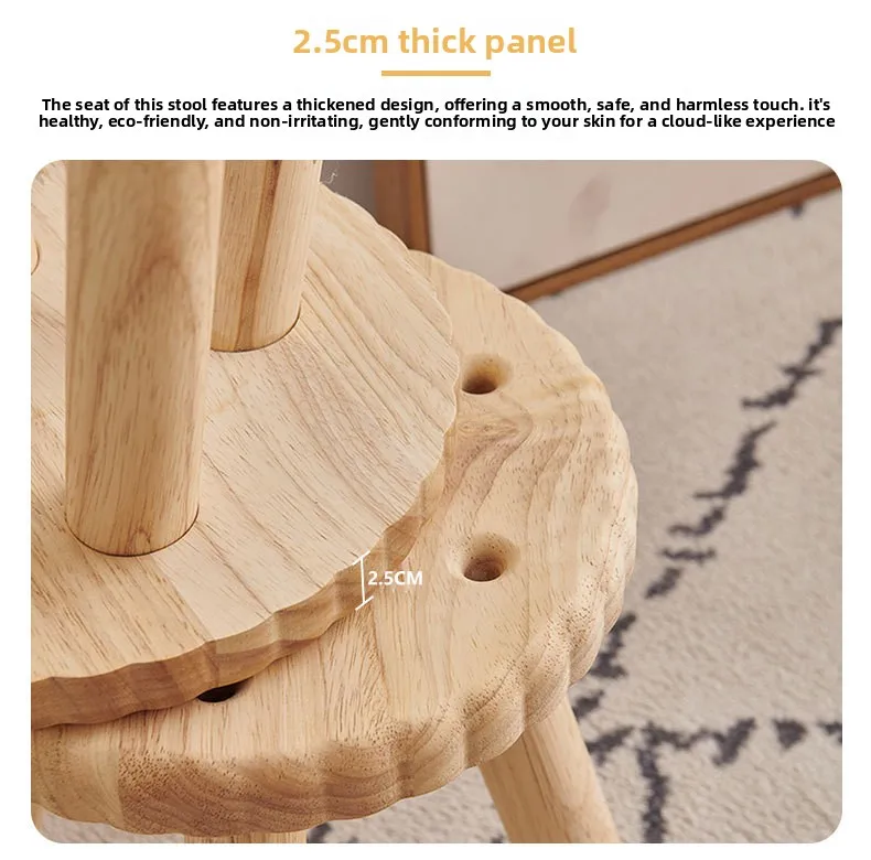 Creative All Solid Wood Small Stool Modern Shoe Stool Kindergarten Original Wood Color Stools Children'S Home Small Stools Creative All Solid Wood Small Stool Modern Shoe Stool Kindergarten Original Wood Color Stools Children'S Home Small Stools - Image 33