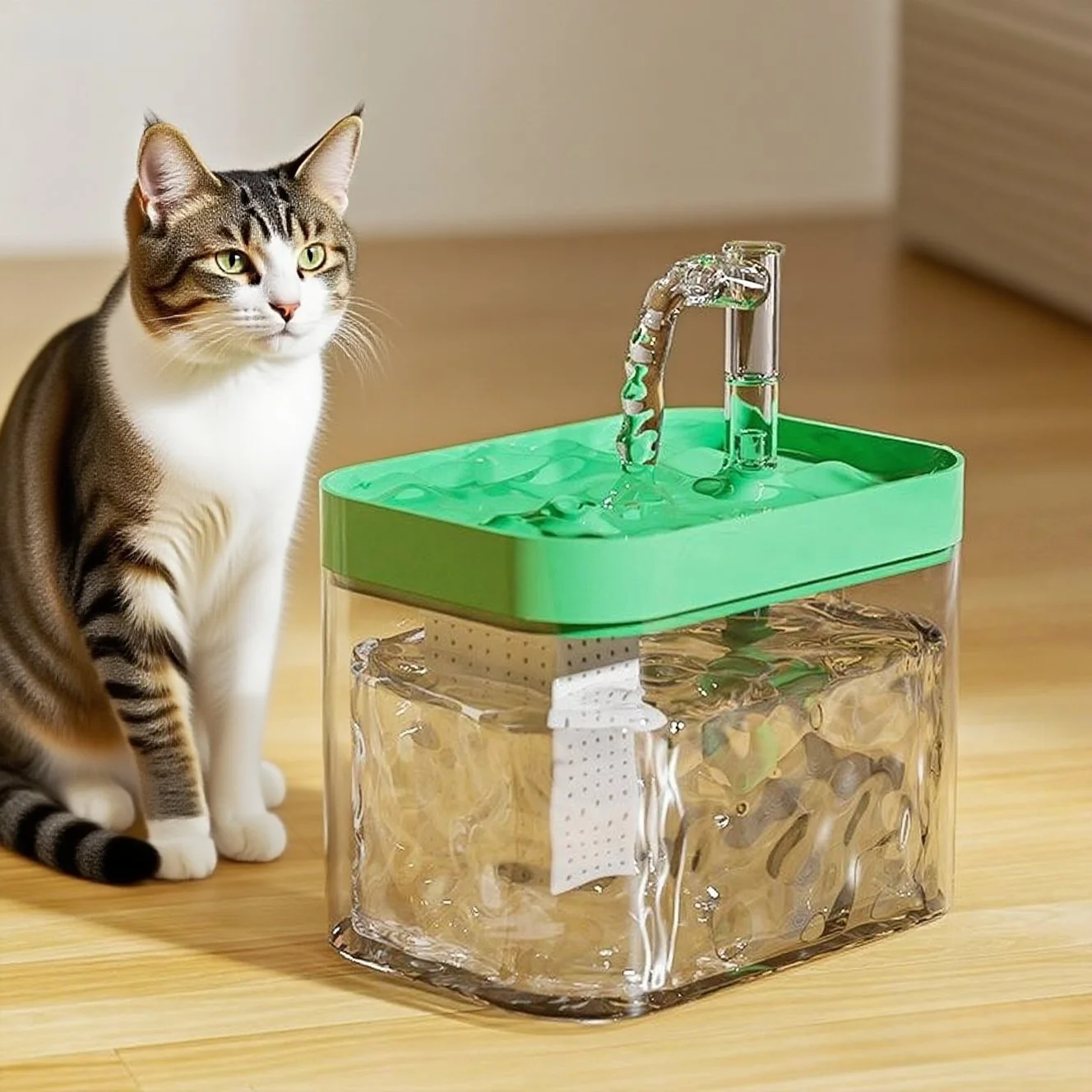 1.5L Cat Water Circulation Fountain Auto Filter Pet Cat Drinker Usb Dog Water Basin Feeding Bowl Pet Supplies 1.5L Cat Water Circulation Fountain Auto Filter Pet Cat Drinker Usb Dog Water Basin Feeding Bowl Pet Supplies - Image 2