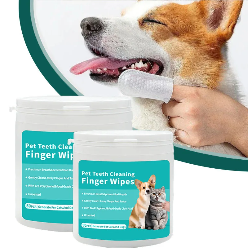 Pet Disposable Cleaning Wipes Dog Teeth Cleaning Finger Wipes Cat Ear And Eye Beauty Wipes Cat Hygiene And Beauty Products 50Pcs Pet Disposable Cleaning Wipes Dog Teeth Cleaning Finger Wipes Cat Ear And Eye Beauty Wipes Cat Hygiene And Beauty Products 50Pcs