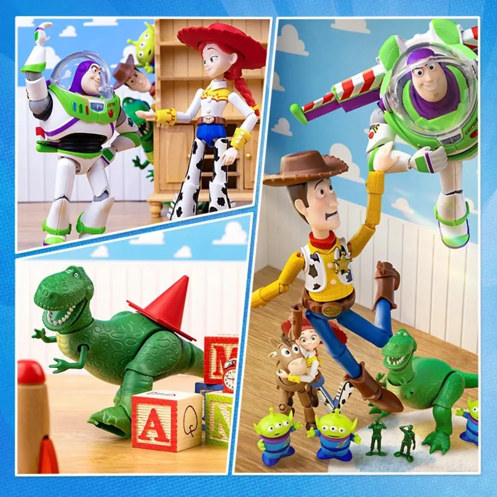 Original Blokees Toy Story Disney Pixar Woody Buzz Lightyear Jessie Rex Bullseye Alien Actionfiguren Zum Zusammenbauen, Modellspielzeug, Geschenk Original Blokees Toy Story Disney Pixar Woody Buzz Lightyear Jessie Rex Bullseye Alien Actionfiguren Zum Zusammenbauen, Modellspielzeug, Geschenk - Image 3