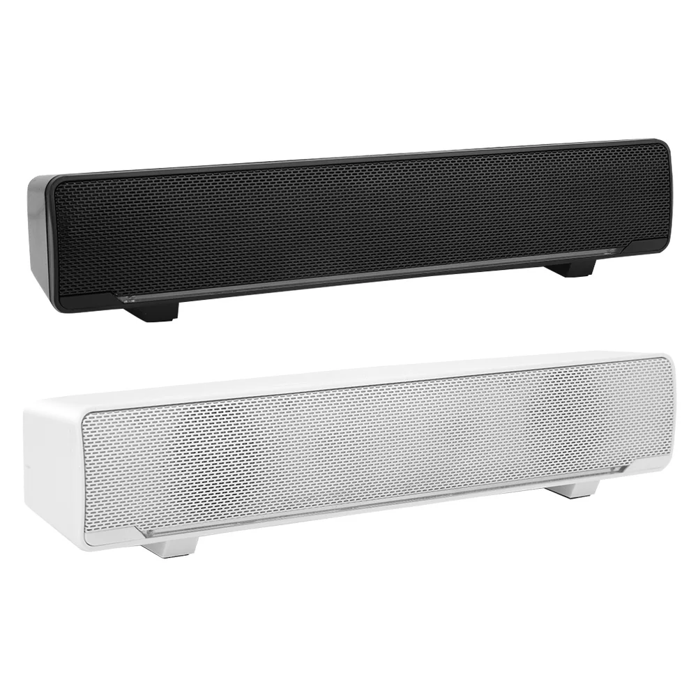 Usb-Soundbar Mit 3,5-Mm-Anschluss – Tragbarer Lautsprecher Mit Bass-Surround-Sound Für Pc, Handy &Amp; Musik Usb Soundbar